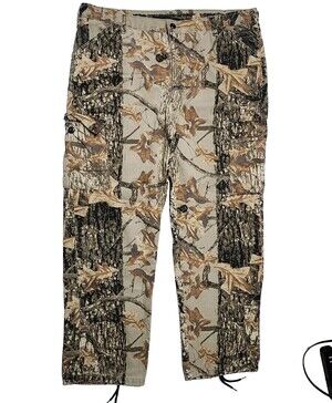 Vintage 90s Commander 42x30 Tie Cuff Sniper Camouflage Cargo Hunting Pants USA